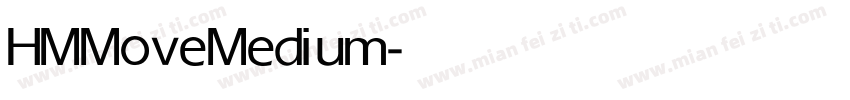 HMMove Medium字体转换